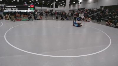 132 lbs Champ. Rd Of 32 - Kaden Potter, ISI Wrestling Club vs Cordell Lee, Alabama Takedown Academy