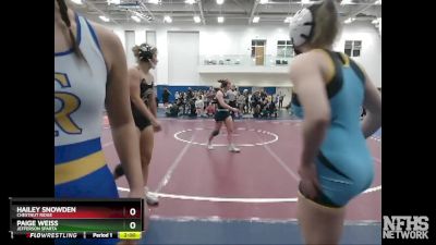 135 lbs Champ. Round 2 - Hailey Snowden, Chestnut Ridge vs Paige Weiss, Jefferson Sparta