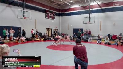 129 lbs Round 4 - Trent Collins, James Island Youth Wrestling vs Levi Meyers, Ninety Six Wrestling