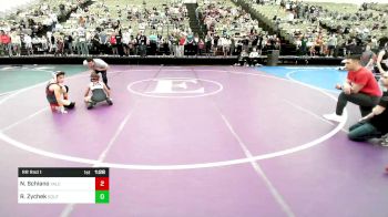 80-I lbs Rr Rnd 1 - Nicky Schiano, Yale Street vs Ryder Zychek, Southside CT