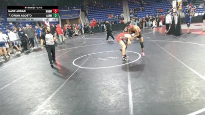144 lbs Round Of 16 - Nasr Abbari, Manchester Memorial vs Jordin Agosto, Agawam