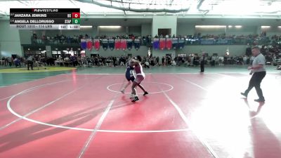 114 lbs Round Of 32 - Jahzara Jenkins, Bristol Central vs Angela Dellorusso, Staples