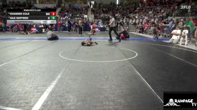40 lbs Quarterfinal - Dax Hufferd, Iola Kids vs Evander Cole, Marion