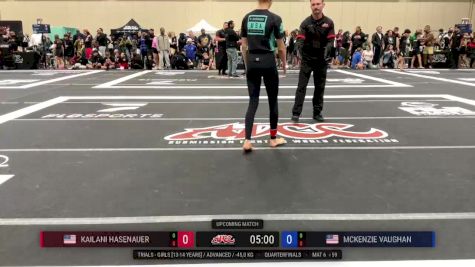 Kailani Hasenauer vs Mckenzie Vaughan 2025 ADCC Orlando Open/Youth Trials