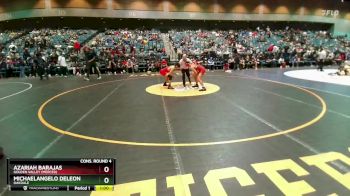 132 lbs Cons. Round 4 - Michaelangelo DeLeon, Oakdale vs Azariah Barajas, Golden Valley (Merced)