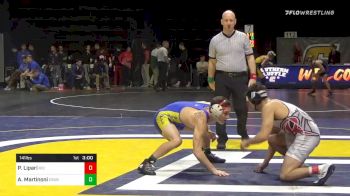 141 lbs Consolation - Pete Lipari, Rider vs Angelo Martinoni, Cal State Bakersfield