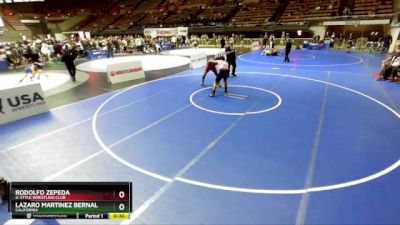 86 lbs 7th Place Match - Lazaro Martinez Bernal, California vs Rodolfo Zepeda, G-Style Wrestling Club