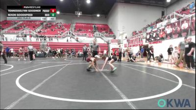 67 lbs 3rd Place - Tennesselynn Goodner, Prodigy NDT vs Nixon Goodspeed, Rough Riders