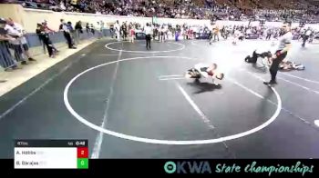 67 lbs Consi Of 8 #2 - Asher Hobbs, Salina Wrestling Club vs Brayden Barajas, Grove Takedown Club