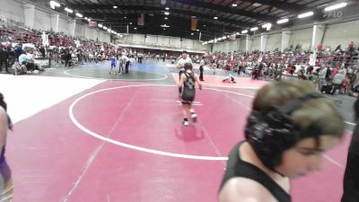 100 lbs Quarterfinal - Theseus Anaya, Miners WC vs BellaRose Orozco, La Familia