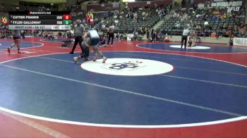 4A 157 lbs Cons. Semi - Tyler Galloway, Pulaski Academy High School vs Cutter Franks, GRAVETTE HIGH SCHOOL
