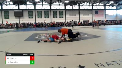 53-55 lbs Round 3 - Harte Burrell, Olympia Wrestling vs Mackson Talley, SOT-The Compound