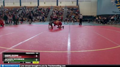 133 lbs Champ. Round 2 - Jackson McCormick, Rochester-CTC vs Andre Giurini, Triton Community College