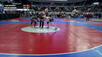 6A 113 lbs Cons. Round 2 - Liam Mckinney, Wetumpka vs Karlise Hubbard, Oxford