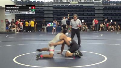 174 lbs Champ. Round 2 - Brady Svetich, Cuesta College vs Giovanni Ruiz, Bakersfield