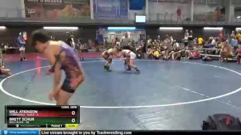 100 lbs Cons. Semis (16 Team) - Brett Schur, NOLA Black vs Will Atkinson, Stronghold - Black