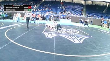 Girls-115 lbs Semifinal - Nakayla Dawson, Westland John Glenn (Girls) vs Emma Kosza, Hartland (Girls)