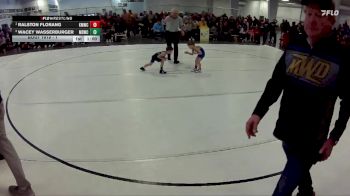 1 lbs Round 2 - Ralston Florang, Kearney MatCats Wrestling Club vs Wacey Wasserburger, Midwest Destroyers Wrestling Club