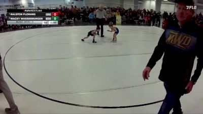 1 lbs Round 2 - Ralston Florang, Kearney MatCats Wrestling Club vs Wacey Wasserburger, Midwest Destroyers Wrestling Club