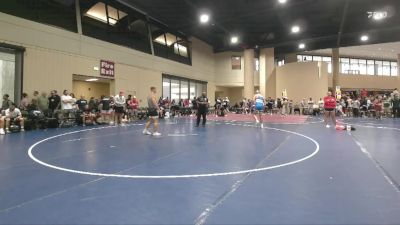 190 lbs Round 3 (6 Team) - Caleb Shartle, North DeSoto Blue vs Bradley Spicer, Vancleave Takedown Club