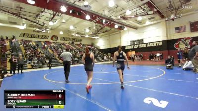 110 lbs Round 4 - Audrey Hickman, Apple Valley vs Zoey Quaid, Ramona