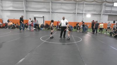 70 lbs Round 2 (6 Team) - Juliana Matteo, Lady Warriors United Maroon vs Charlotte Priester, PA West Yellow