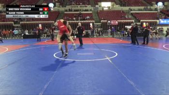 144 lbs Quarterfinal - Breyden Vrooman, SW Mt Wrestling vs Gaige Young, Belgrade Little Guy