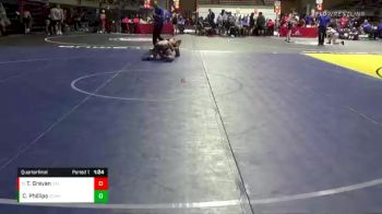 126 lbs Quarterfinal - Tigran Greyan, California vs Christopher Phillips, El Capitan Merced High School Wrestling