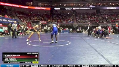 3A-182 lbs Cons. Round 4 - Abe Parker, Waukee Northwest vs Holden Hansen, Southeast Polk