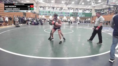 126 lbs Cons. Round 3 - Damian Arreola, Granite Hills vs Max Valencia, Corona Del Sol