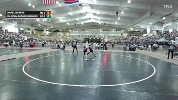 120 lbs Quarterfinals (8 Team) - Valentina Bodanos Morales, Gibbs High School Girls vs Angel Robles, Clarksville High School Girls