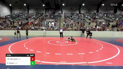 67 lbs Quarterfinal - Mackenzie McLeod, Bison Takedown Wrestling Club vs Carter Hilton, Level Up Wrestling Center