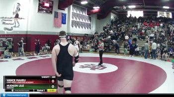 285 lbs 3rd Place Match - Vance Maheu, Lake Mead Christian Academy vs Hudson Lile, Rancho