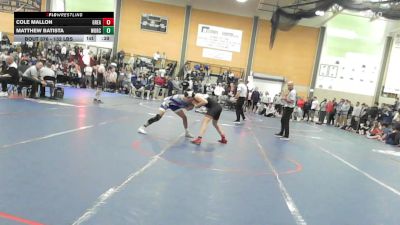 132 lbs Consi Of 8 #1 - Cole Mallon, Greater Lawrence vs Matthew Batista, Worcester Tech