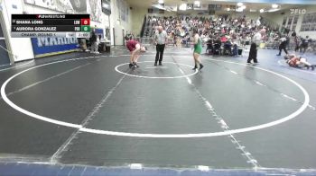 135 lbs Champ. Round 1 - Aurora Gonzalez, Perris vs Shana Long, Wilson/Long Beach