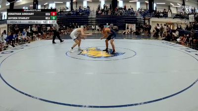 126 lbs 4th Wrestleback (16 Team) - Jonathan Arehart, Heritage-Catoosa vs Jayden Starley, West Laurens