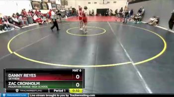 132 Boys Cons. Round 1 - Zac Cronholm, Mountain Range High School vs Danny Reyes, Skyview