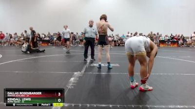 125 lbs Finals (2 Team) - Dallas Rosenbarger, Indiana Outlaws vs Kendall Lewis, Bomb Squad