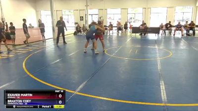 187 lbs Round 5 (6 Team) - Exavier Martin, Kansas vs Braxton Coey, Minnesota Red