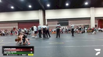 82 lbs Round 4 (6 Team) - Matteo Danise, Steel Valley vs Lawson Deien, Glasgow Wrestling Academy