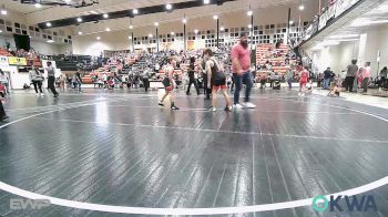 76 lbs Rr Rnd 4 - Tsu-tli Christie-Vangen, Fort Gibson Youth Wrestling vs Haigen Wall, Locust Grove Youth Wrestling