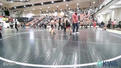 76 lbs Rr Rnd 4 - Tsu-tli Christie-Vangen, Fort Gibson Youth Wrestling vs Haigen Wall, Locust Grove Youth Wrestling