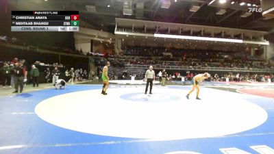 157 lbs Cons. Round 3 - Mehtaab Bhangu, St. Mary`s vs Christian Anaya, Sierra