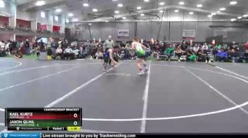 132 lbs Cross Bracket (8 Team) - Kael Kurtz, Iowa Black vs Jaxon Quail, South Dakota Rage