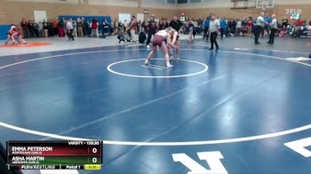 155lbs Cons. Round 4 - Emma Peterson, Montesano (Girls) vs Asha Martin, Aberdeen (Girls)