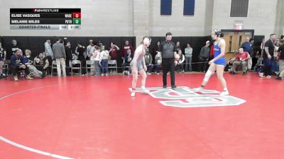 132 lbs Quarterfinal - Elise Vasques, Wakefield vs Melanie Miles, Putnam