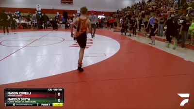 92-101 lbs Round 3 - Mason Covelli, Wiggins Youth vs Maddux Smith, Platte Valley Jr. Wrestling