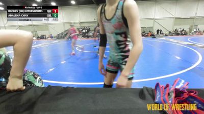 65 lbs Rr Rnd 1 - Kinley Pederson, Funky Singlets K-6 vs Delanie Wartchow, Shelton Wrestling Academy K-6