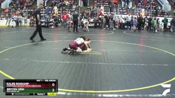 69 lbs Cons. Round 3 - Kaleb Roskamp, Northview Wildcat Youth Wrestling vs Brycen Hein, Buchanan WC