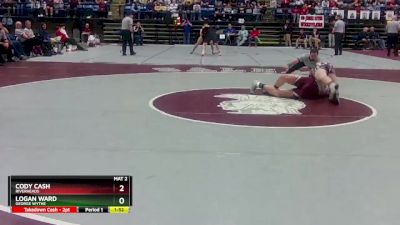 1 - 165 lbs Semifinal - Cody Cash, Riverheads vs Logan Ward, George Wythe